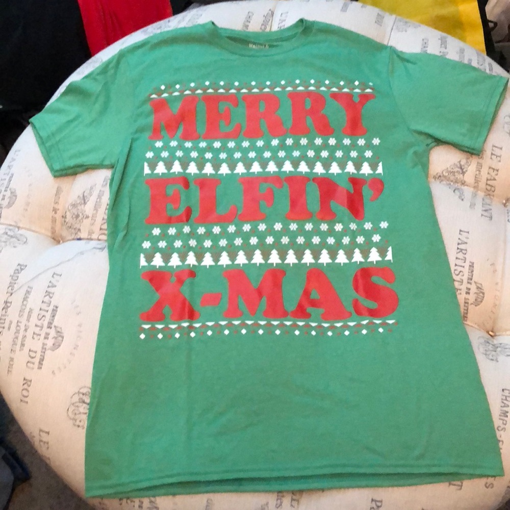 NWOT green ugly Christmas tee size medium